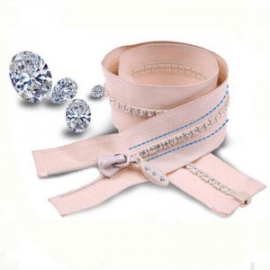 재킷 8을위한 고품질 유행 디자인 모조 다이아몬드 지퍼