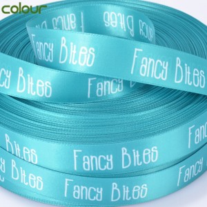 3 # 사용자 지정 로고 폴 리 에스테 르 인쇄 새틴 리본