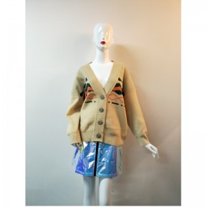 옐로우 프린트 카디건 RLWS0106F