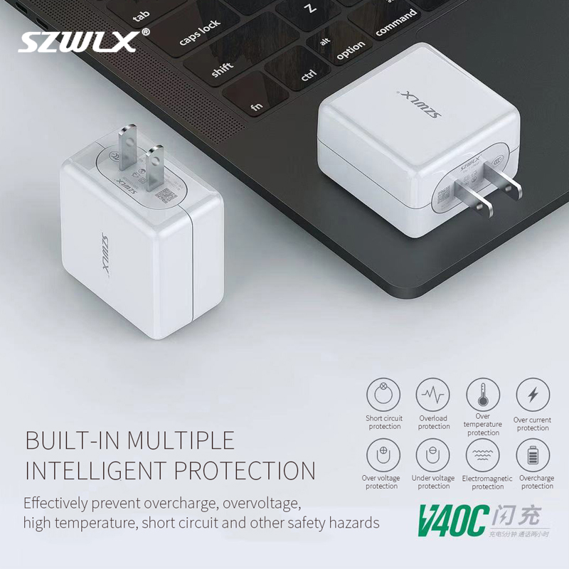 WEX - V40C OPPO VOOC 플래시 충전 전원 어댑터, 벽 충전기, 여행용 충전기