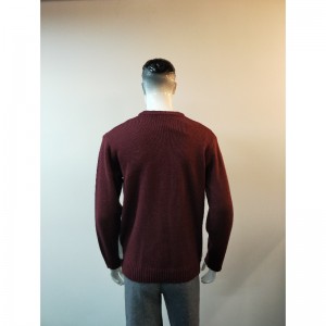 버건디 카툰 프린트 스웨터 RLMS0006F