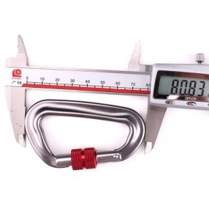 야외 후크 등산 캠프 메인 잠금 carabiner 다기능 너트 등산 버클 야외 빠른 캐치 장비 안전 잠금 장치 구멍 d- 나사 메인 잠금 항공 알루미늄 합금