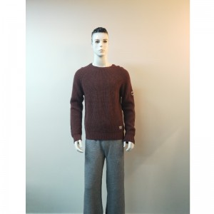 순수 컬렉션 BURGUNDY SWEATER RLMS0023F