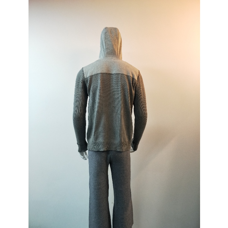 회색 후드 스웨터 RLMS0038F