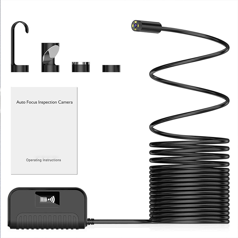 무선 Borescope 검사 카메라, 2 백만 HD 해상도, 197in 초점 거리, 2600 mAh 배터리, IP68 방수 11.5ft