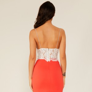 고품질 딥 브이 여성 숙녀 캐주얼 섹시한 쉬폰 러플 캐미솔