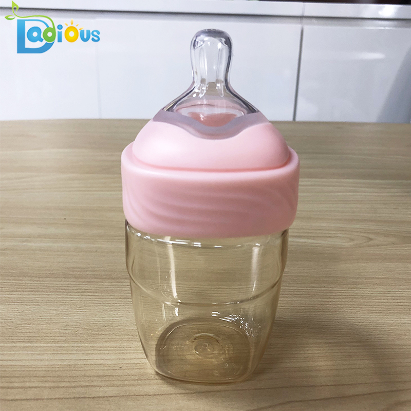 OEM 서비스 와이드 넥 아기 먹이 병 내구성 PPSU 아기 병 실리콘 젖꼭지 젖 병 아기에 대 한