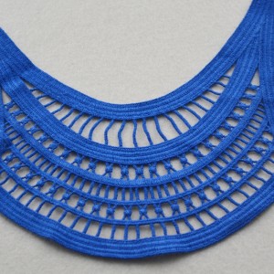 수영복에 대 한 새로운 패션 폴 리 에스테 르 레이스 칼라 Neckline 디자인