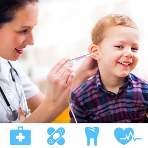 3 in 1 검사 귀 왁스 리무버 도구 조정 가능한 LED와 720P 방수 카메라 안 드 로이드와 IOS 호환