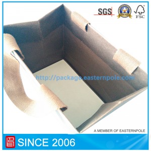 접착제로 처리 한 고급 쇼핑백