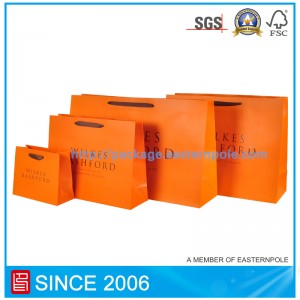 맞춤형 디자인의 쇼핑 종이 백