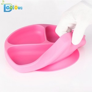 뜨거운 제품 Non-slip 실리콘 유아 격판 덮개 강한 흡입 아기 격판 덮개 무독성 실리콘 흡입 격판 덮개