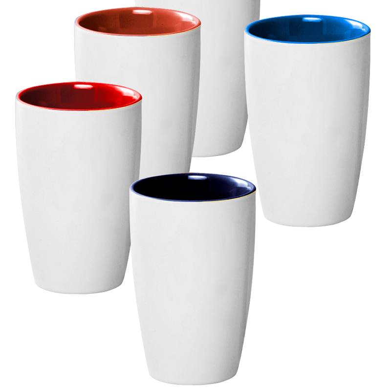 도매 채색 유약 도자기 컵 양질 면제 커피 컵