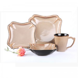 저렴한 세라믹 파인 도자기 전통 에티오피아 디너 세트