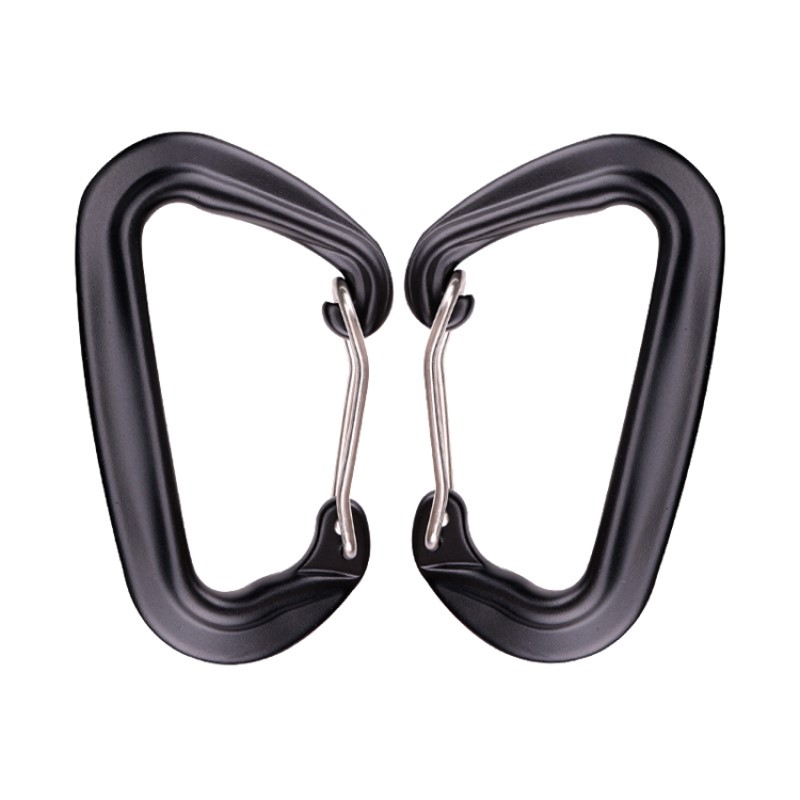 야외 훅 암벽 등반 캠핑 주요 잠금 carabiner 다기능 carabiner carabiner 야외 빠른 퀵 캐치 빨리 떨어지는 장비 안전 잠금 장치 구멍 d 자형 강철 와이어 버클 메인 잠금 항공 알루미늄 합금