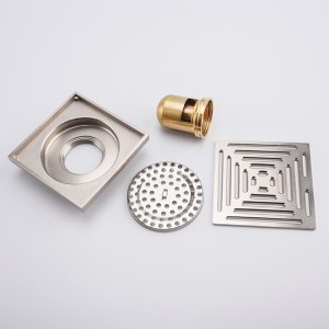 숨겨진 샤워 실 배수구 덮개 뚜껑