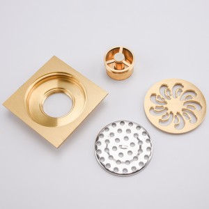 니켈 청동 자동 사이펀 바닥 드레인 트랩