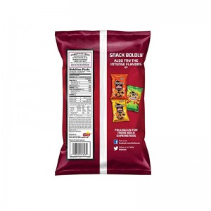 열 인감 사용자 정의 적층 플라스틱 호 일 베개 감자 바나나 칩 음식에 대 한 T- 셔츠 가방 줄 지어