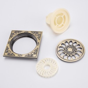 황동 pvc 바닥 장식 샤워 배수구 필터를 커버