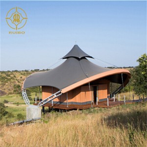 공장 조립식 럭셔리 PVDF 멤브레인 소재 철 구조물 호텔 하우스 텐트