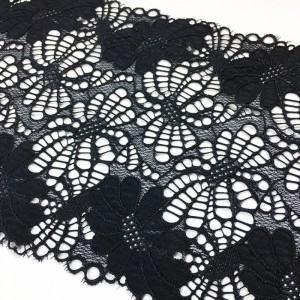 속옷이나 의복 용으로 폭이 18CM 인 나일론 스판덱스 탄성 레이스