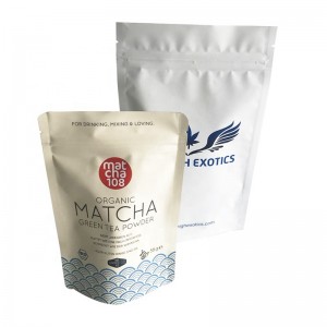 알루미늄 호 일 포장 주머니 파우치 녹차 가루 비닐 봉투에 지퍼와 저렴 한 가격 가방