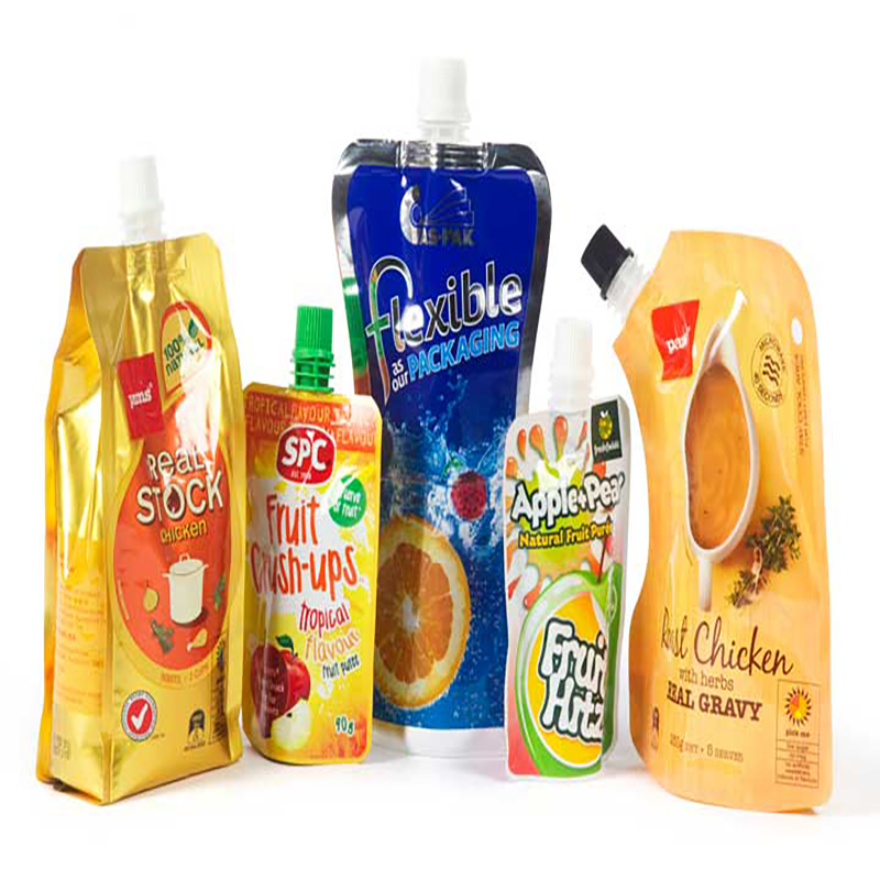 사용자 지정 200 ml 액체 알루미늄 플라스틱 음료 유기 바나나 과일 젤리 주스 저장 스토리지 doypack 주둥이 파우치 주스 가방