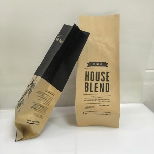 사용자 정의 인쇄 히트 인감 크래프트 종이 커피 콩 포장 종이 봉투와 밸브