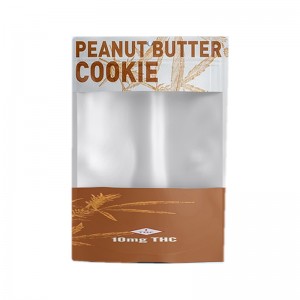 클리어 윈도우 지퍼 상단과 쿠키 식품 급 포장 봉투에 대 한 사용자 지정 주머니를 서 서