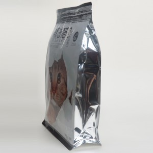 OEM resealable 지퍼 플라스틱 방수 애완 동물 고양이 음식 가방 사용자 정의 크기