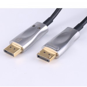 DP 섬유 케이블 Displayport 광학 섬유 케이블 고속 32.4 Gbps 8K @ 60Hz 4K @ 165Hz 2K @ 144Hz DP1.4에 DP 케이블