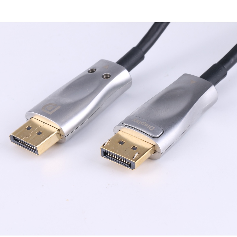 DP 섬유 케이블 Displayport 광학 섬유 케이블 고속 32.4 Gbps 8K @ 60Hz 4K @ 165Hz 2K @ 144Hz DP1.4에 DP 케이블