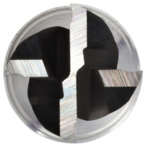 초경 스퀘어 노즈 엔드 밀, 초장 거리, 코팅되지 않은 (밝은) 마감, 30도 나선, 4 날, 3 \