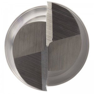 초경 스퀘어 노즈 엔드 밀, 인치, 비 코팅 (밝은) 마감, 황삭 및 정삭 컷, 30도 헬릭스, 2 플루트, 4 \