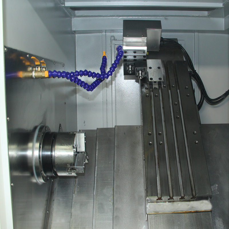 CNC mesin bubut cnc 슬 랜드 침대 밀링 CNC 선반