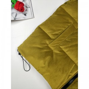 노랑 \u0026 검정 대비 남성 PUFFER JACKET RLMPC0020N