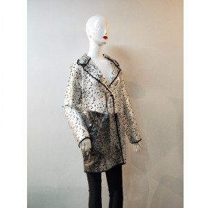 레이디스 블랙 도트 TPU 재킷 RLWTJ0002