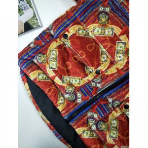 레이디스 컬러 프린트 퍼퍼 코트 RLWC0002