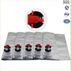 중국 공급자는 상자에있는 3L 5L 알루미늄 호일 부대 포도주 부대를 도매합니다