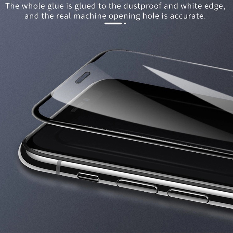 Iphone XI / XI MAX 2019 년을위한 3D 전면 덮개 부드럽게 한 유리제 스크린 보호자