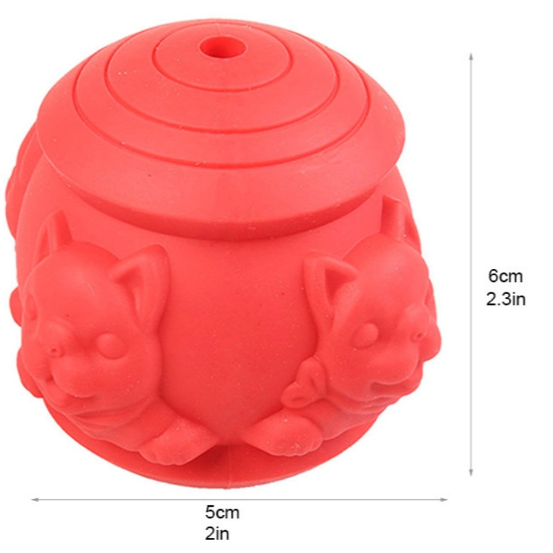 실리콘 애완 동물 장난감 개 어금니 장난감 애완 동물 음식 새는 공 실리콘 물린 장난감