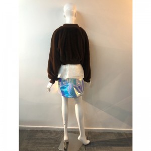 레이디스 브라운 쇼트 퍼 코트 RLWF0001