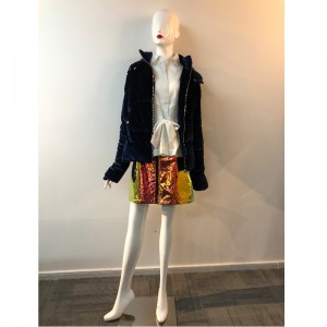 레이디스 벨벳 퍼퍼 코트 RLWPC0044