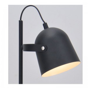 메탈 쉐이드가있는 테이블 램프 및 쉐이드 기능 조정, 평평한 받침대