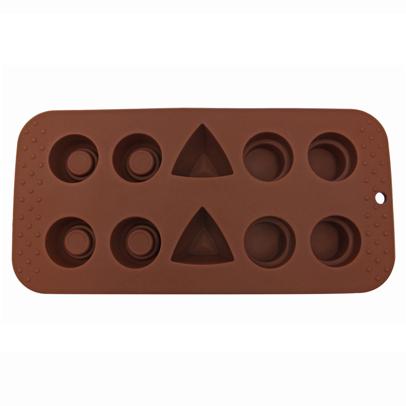 10 개의 구멍 실리콘 초콜렛 형 칩 형
