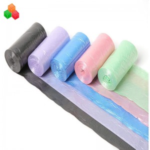 프로모션 사용자 정의 크기 다채로운 저렴한 옥소 100 % 생분해 성 퇴비 옥수수 전분 플라스틱 쓰레기 봉투 롤 가족 / 쇼핑몰