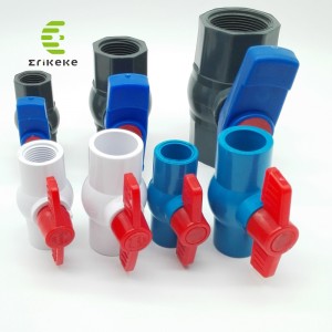 고압 PVC 볼 밸브 (일반 끝, 플러시 끝, 스레드 끝)