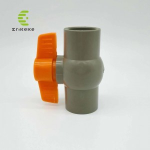 고압 나비 손잡이 PVC 볼 밸브