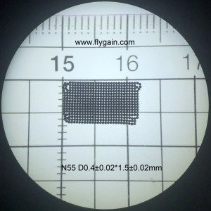 주문을 받아서 만들어진 작은 마이크로 NdFeB 모터 자석