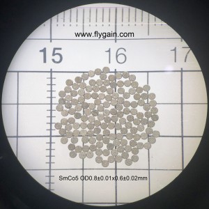 이동할 수있는 모터를위한 마이크로 정밀도 SmCo 고리 자석